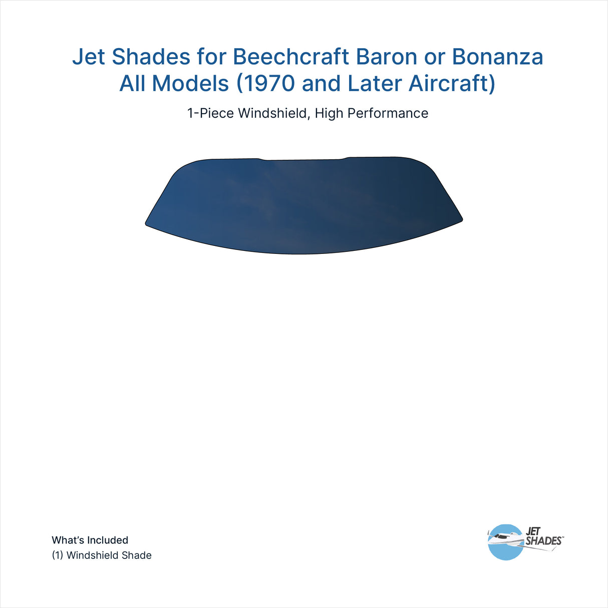 Jet Shades for Beechcraft Baron or Bonanza (Windshield Only)