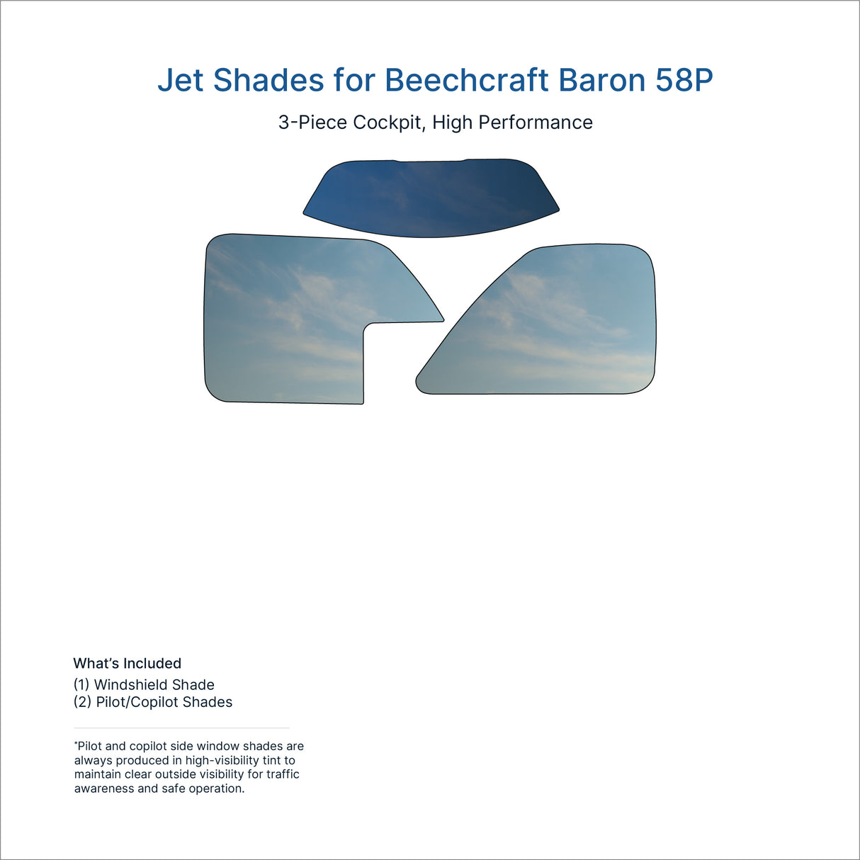 Jet Shades for Beechcraft Baron 58P