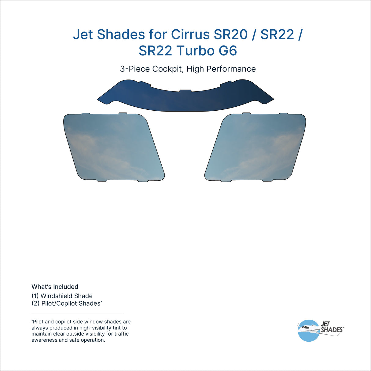 Jet Shades for Cirrus SR20 / SR22 / SR22 Turbo G6