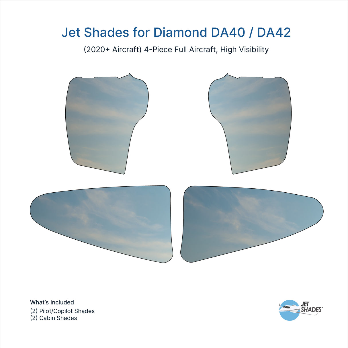 Jet Shades for Diamond DA40 / DA42