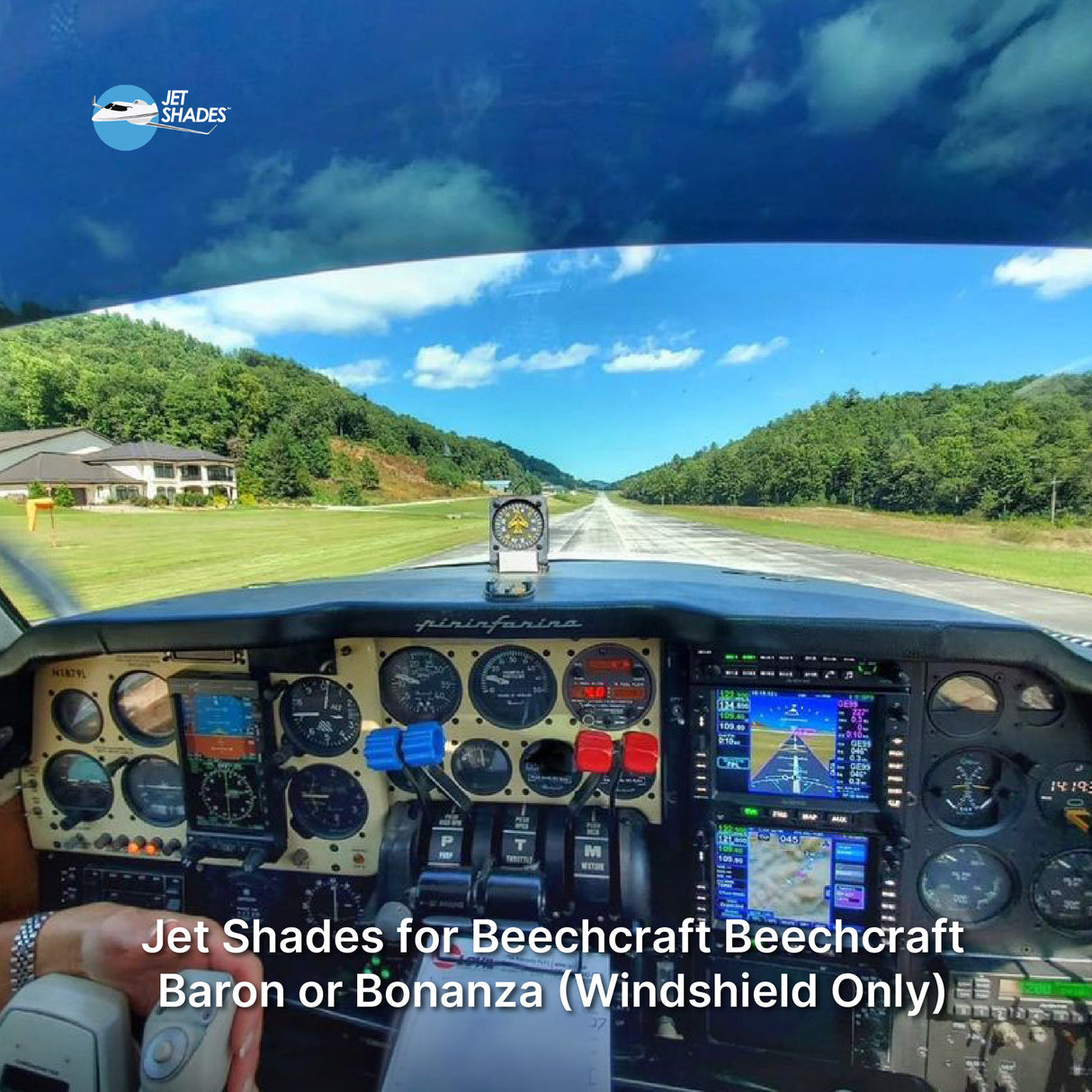 Jet Shades for Beechcraft Baron or Bonanza (Windshield Only)