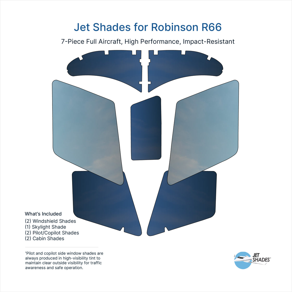 Jet Shades for Robinson R66