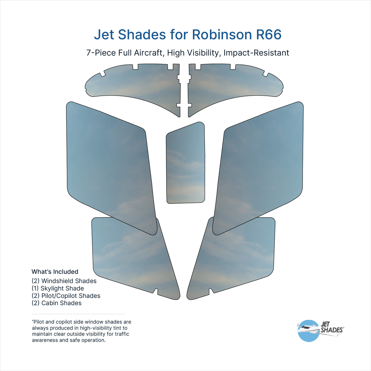 Jet Shades for Robinson R66