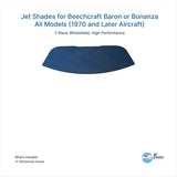 Jet Shades for Beechcraft Baron or Bonanza (Windshield Only)