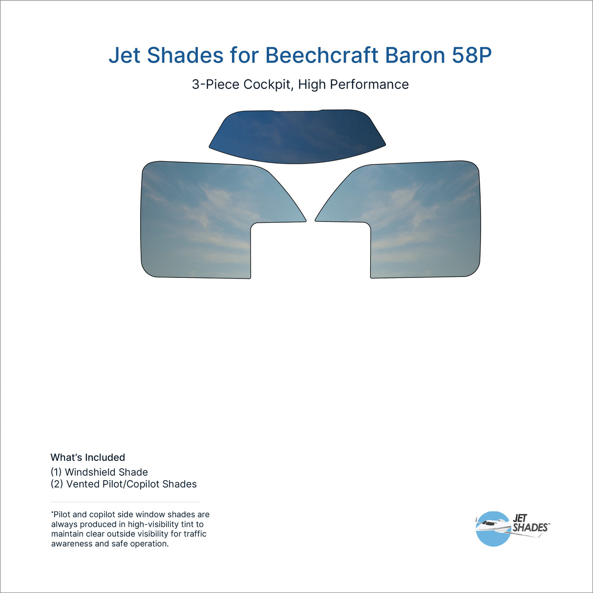 Jet Shades for Beechcraft Baron 58P
