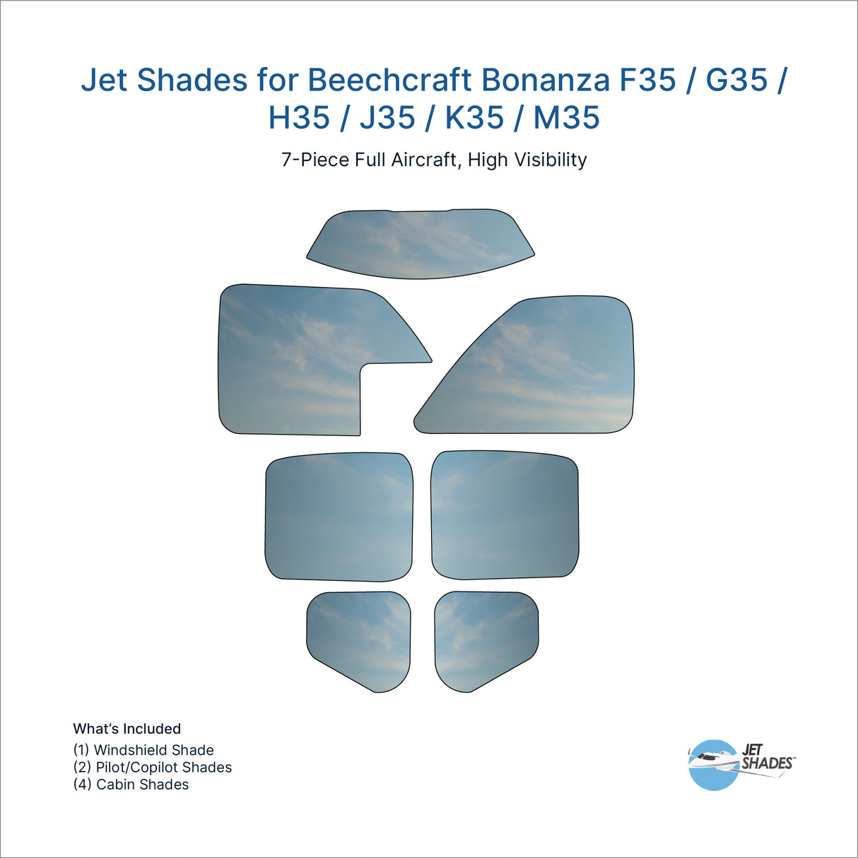 Jet Shades for Beechcraft Bonanza F35 / G35 / H35 / J35 / K35 / M35