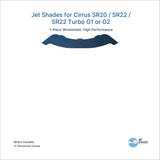 Jet Shades for Cirrus SR20 / SR22 / SR22 Turbo G1 or G2