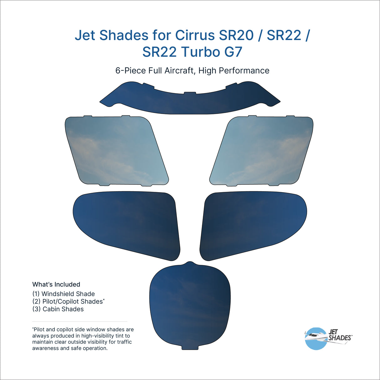 Jet Shades for Cirrus SR20 / SR22 / SR22 Turbo G7