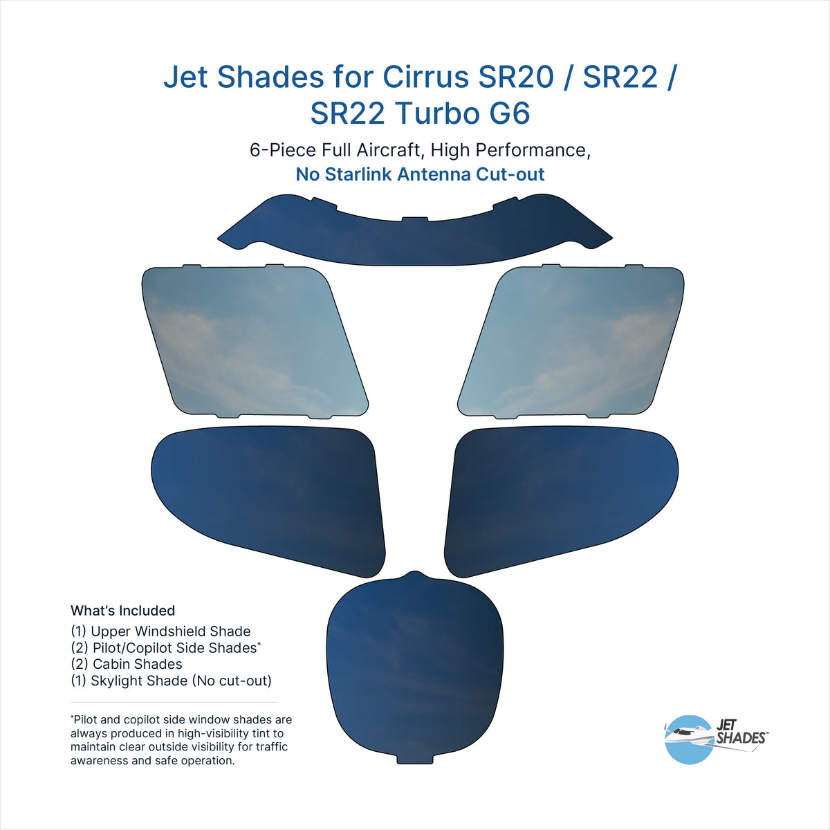Jet Shades for Cirrus SR20 / SR22 / SR22 Turbo G6