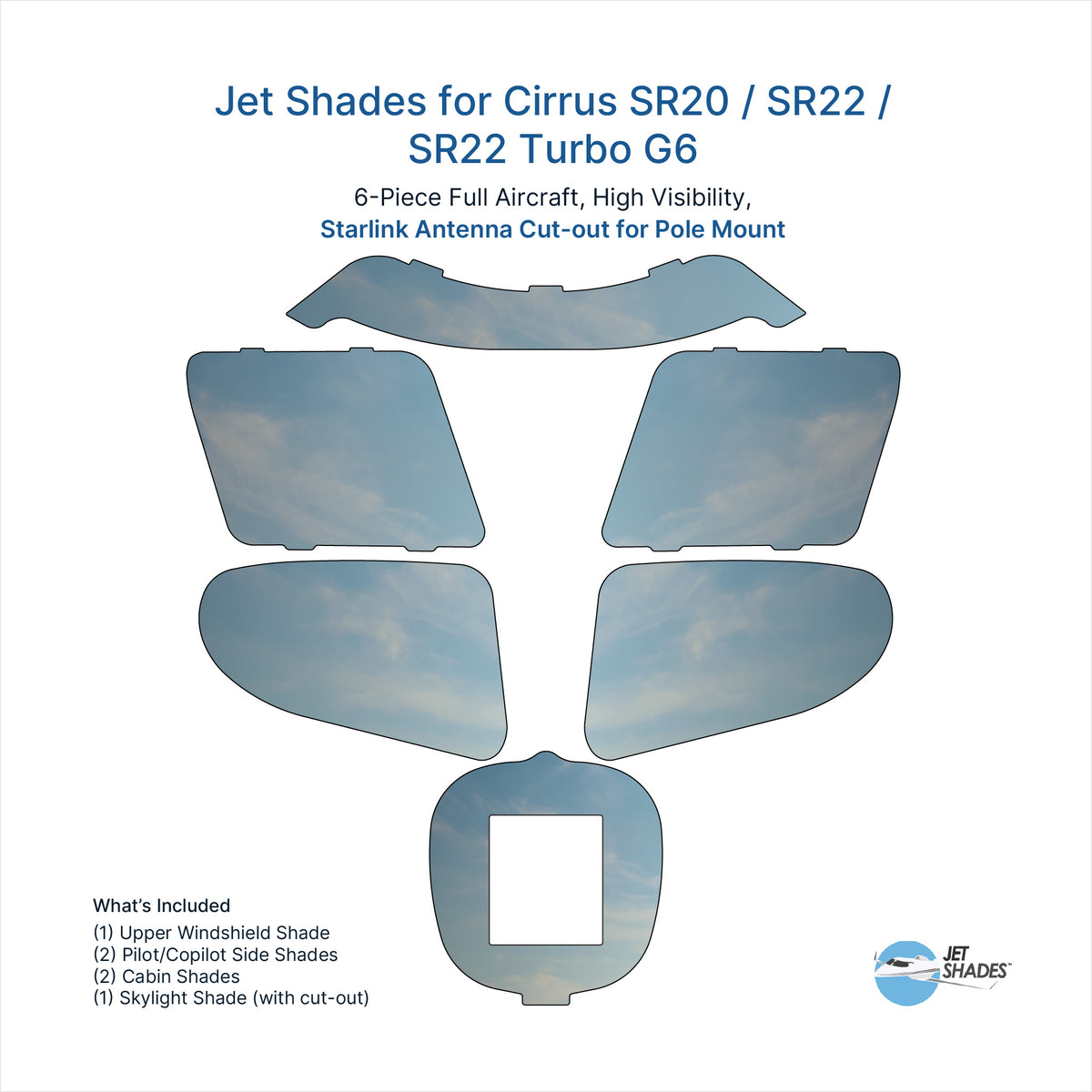 Jet Shades for Cirrus SR20 / SR22 / SR22 Turbo G6