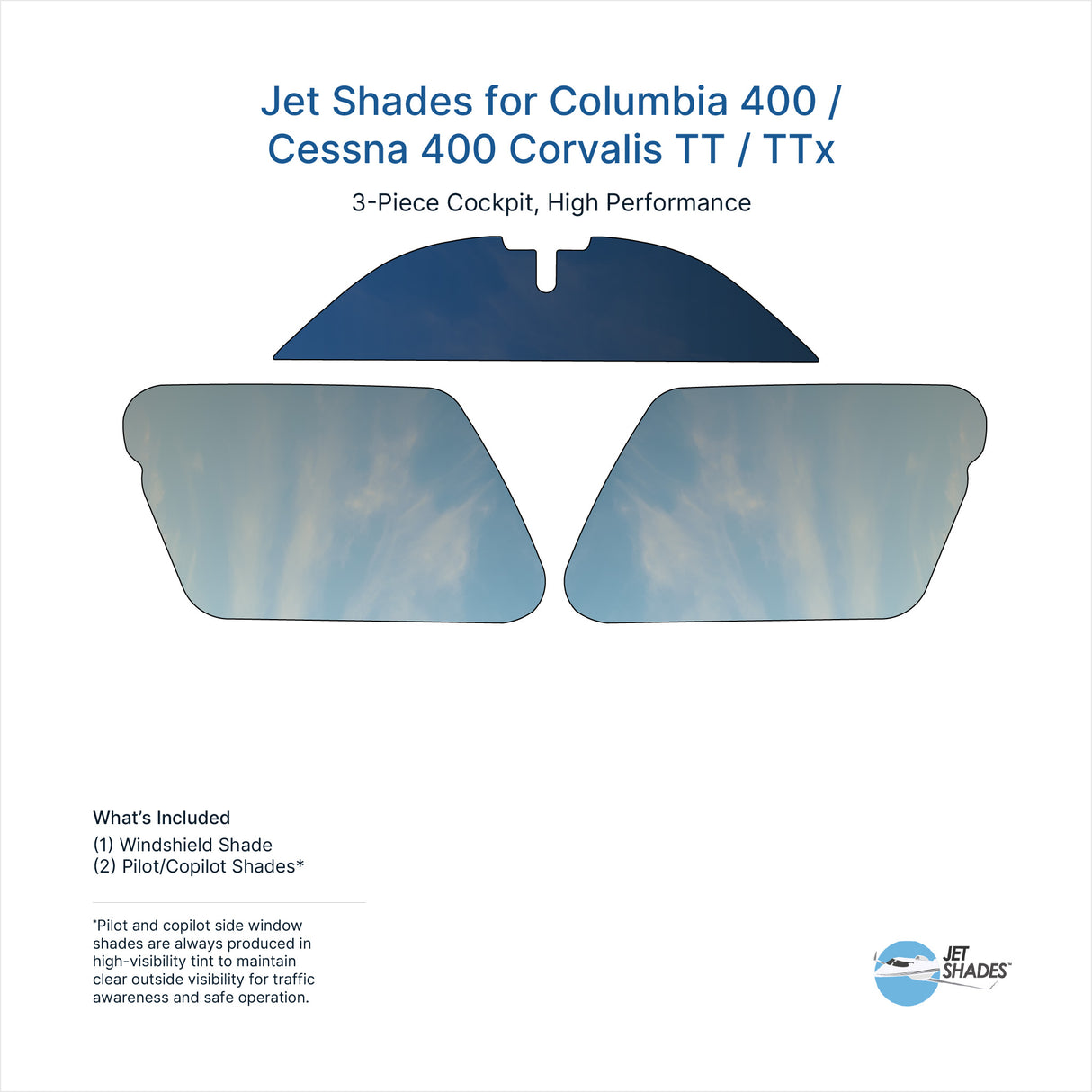 Jet Shades for Columbia 400 / Cessna 400 Corvalis TT / TTx