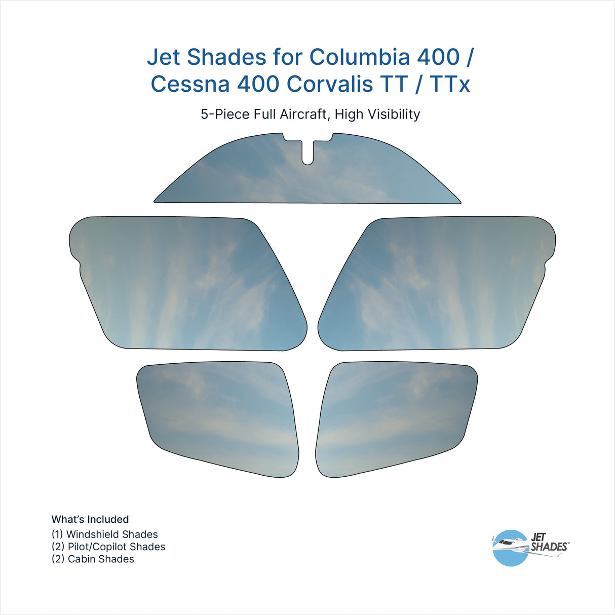 Jet Shades for Columbia 400 / Cessna 400 Corvalis TT / TTx