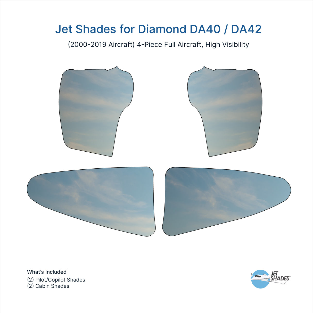 Jet Shades for Diamond DA40 / DA42