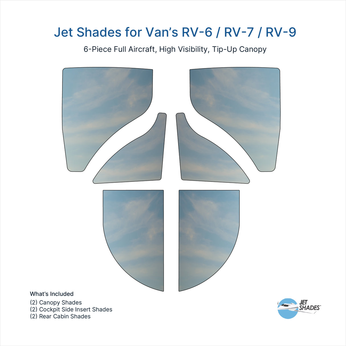 Jet Shades for Van's RV-6 / RV-7 / RV-9