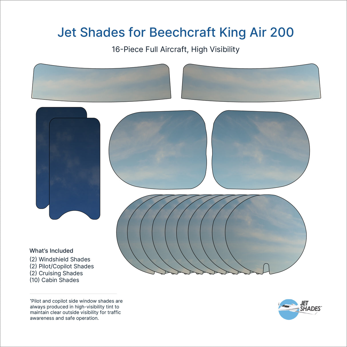 Jet Shades for Beechcraft King Air 200