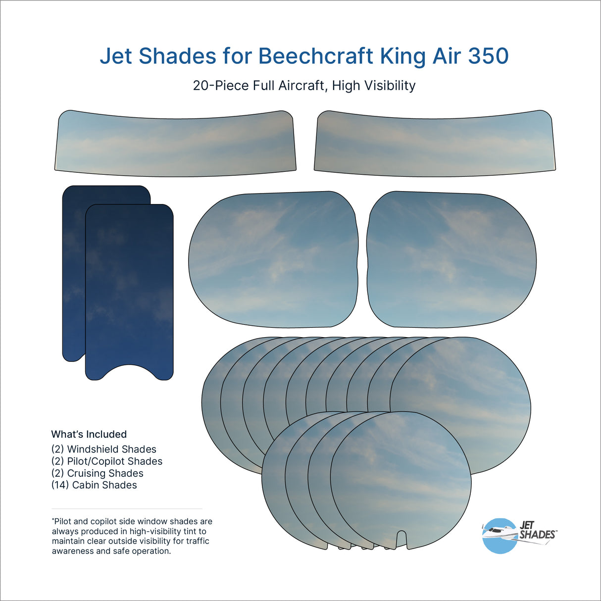 Jet Shades for Beechcraft King Air 350