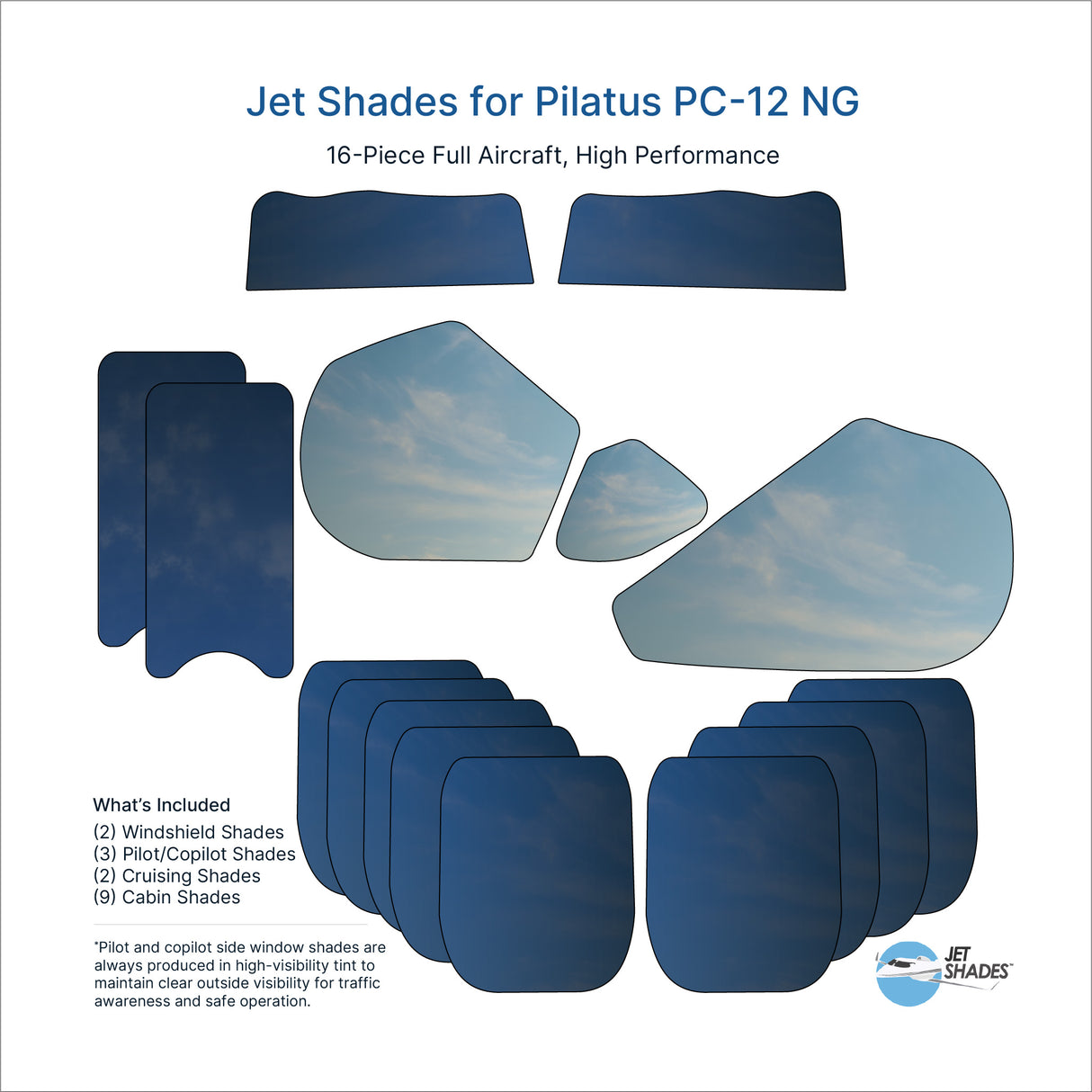 Jet Shades for Pilatus PC-12 NG