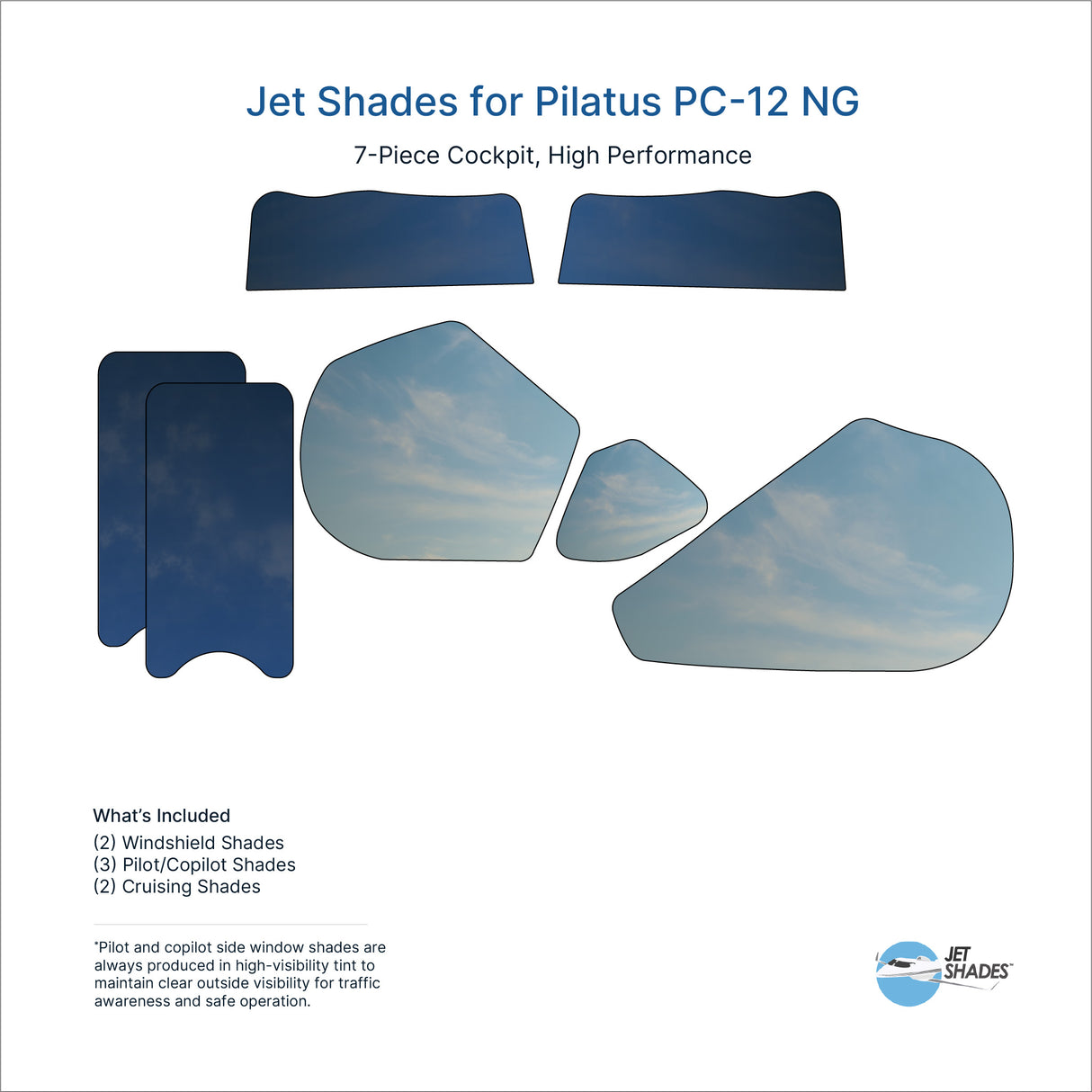 Jet Shades for Pilatus PC-12 NG