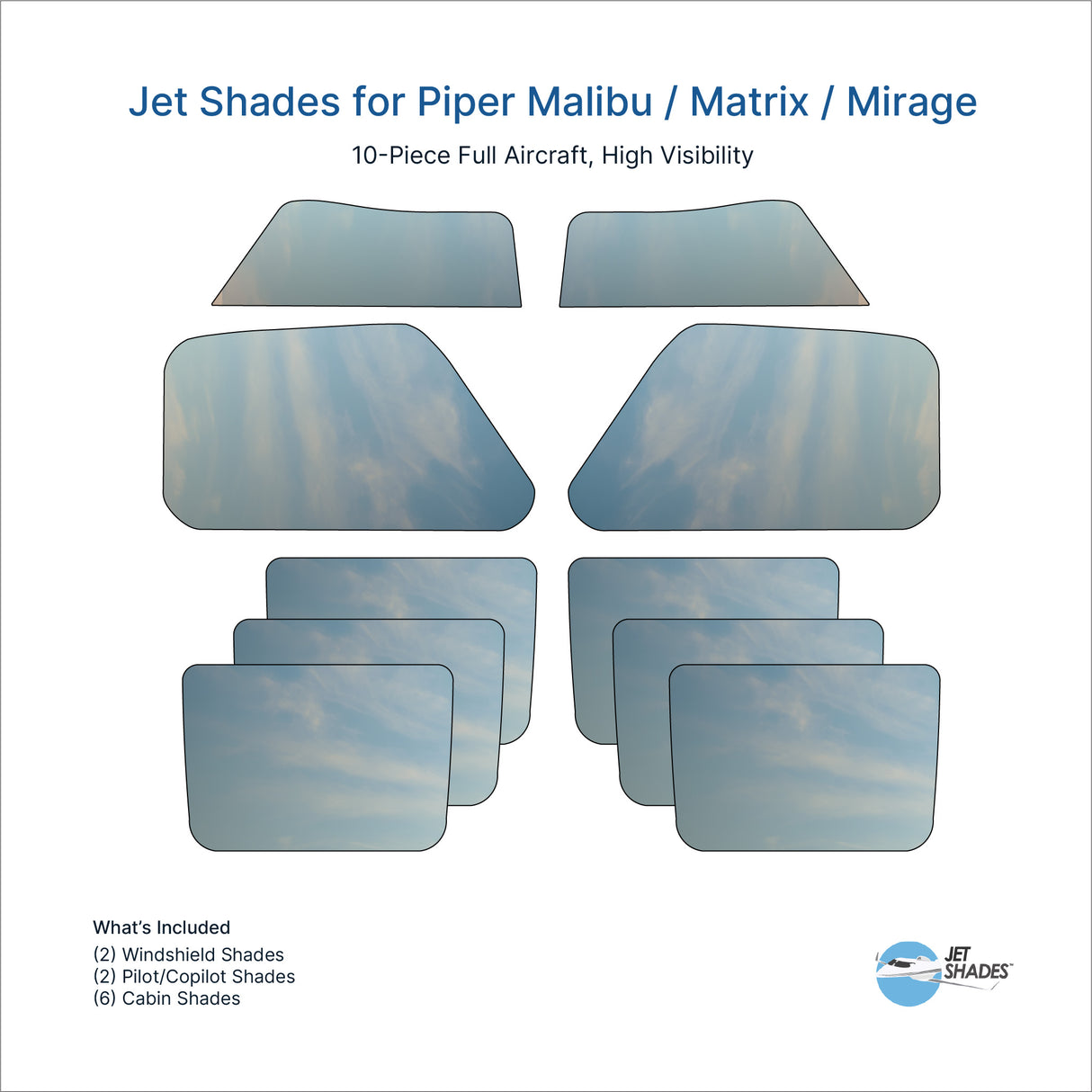 Jet Shades for Piper Malibu / Matrix / Mirage