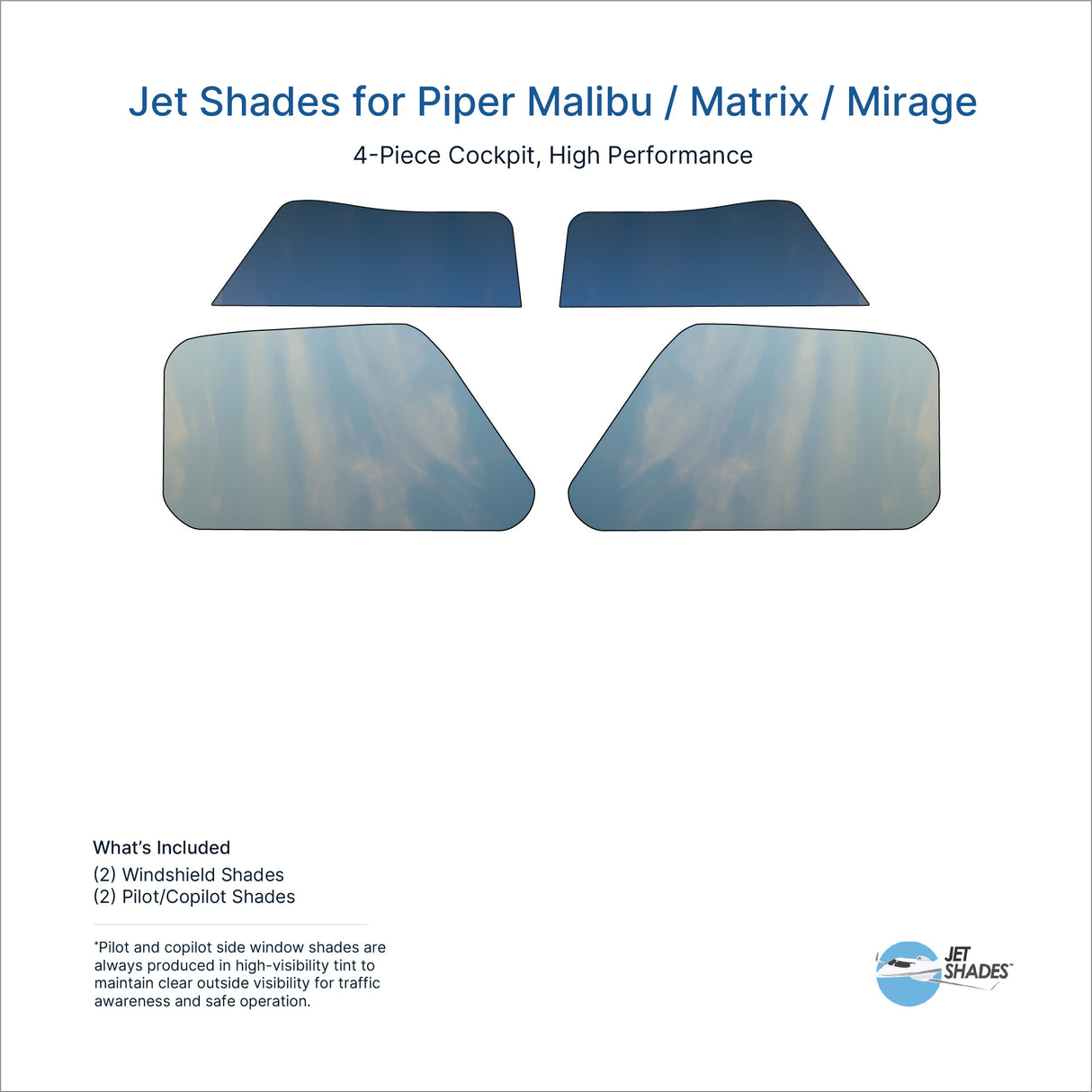 Jet Shades for Piper Malibu / Matrix / Mirage